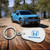 Honda UV Printed White Leather Key Chain