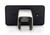 Black Coated Rectangular Hitch Cover with 3D Ford Raptor Emblem