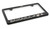 Black Plastic License Plate Frame with UV Printed Jeep Sahara Logo