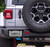 Black Plastic License Plate Frame with UV Printed Jeep Sahara Logo