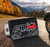 Black Powder Coated Rectangular Hitch Cover with UV Printed AT4 Logo