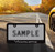 Black Coated Zinc License Plate Frame with Exposed Chrome Corvette Logo