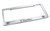 Chrome Plated License Plate Frame with Cadillac Dual Logo