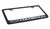 Black Coated License Plate Frame in Exposed Chrome Chevy Colorado Logo