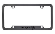 Dodge SRT Hell Cat Black Coated License Frame_ 4 Holes Frame