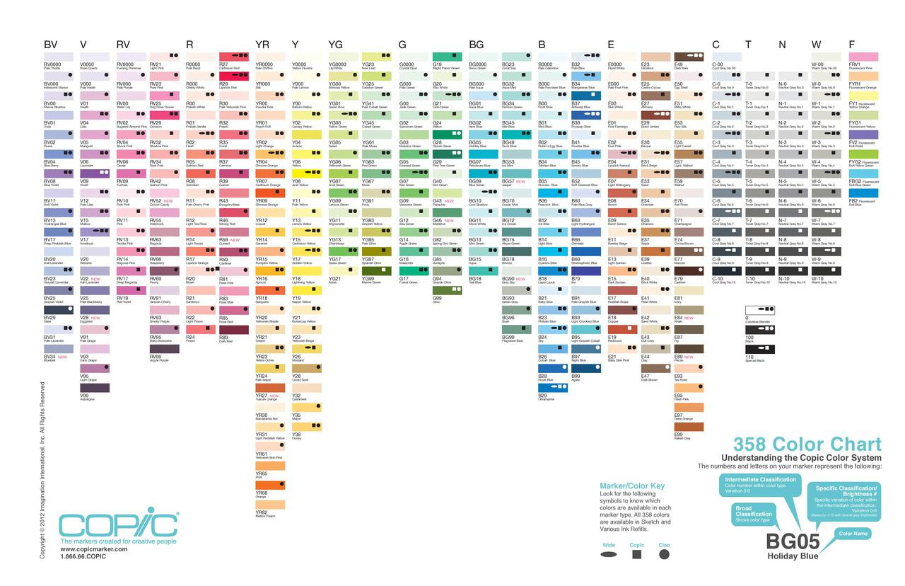 copic color chart printable copic markers copic color swatch cards