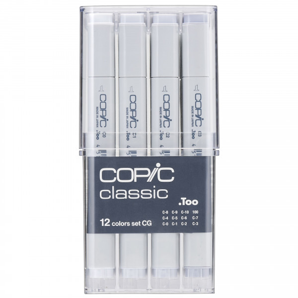 COPIC CLASSIC MARKER 12 PEN COOL GREY SET Copic Shop