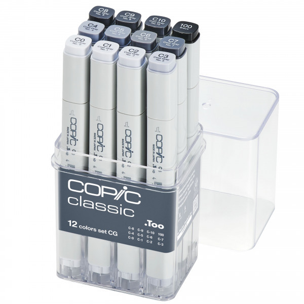COPIC CLASSIC MARKER - 12 PEN - COOL GREY SET - Copic Shop