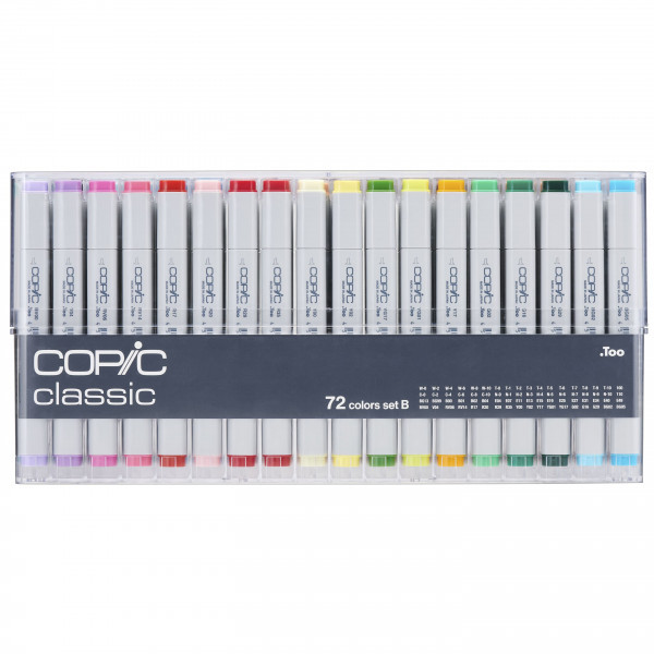 Copic Classic Markers 72 Pen Set B - Copic Shop