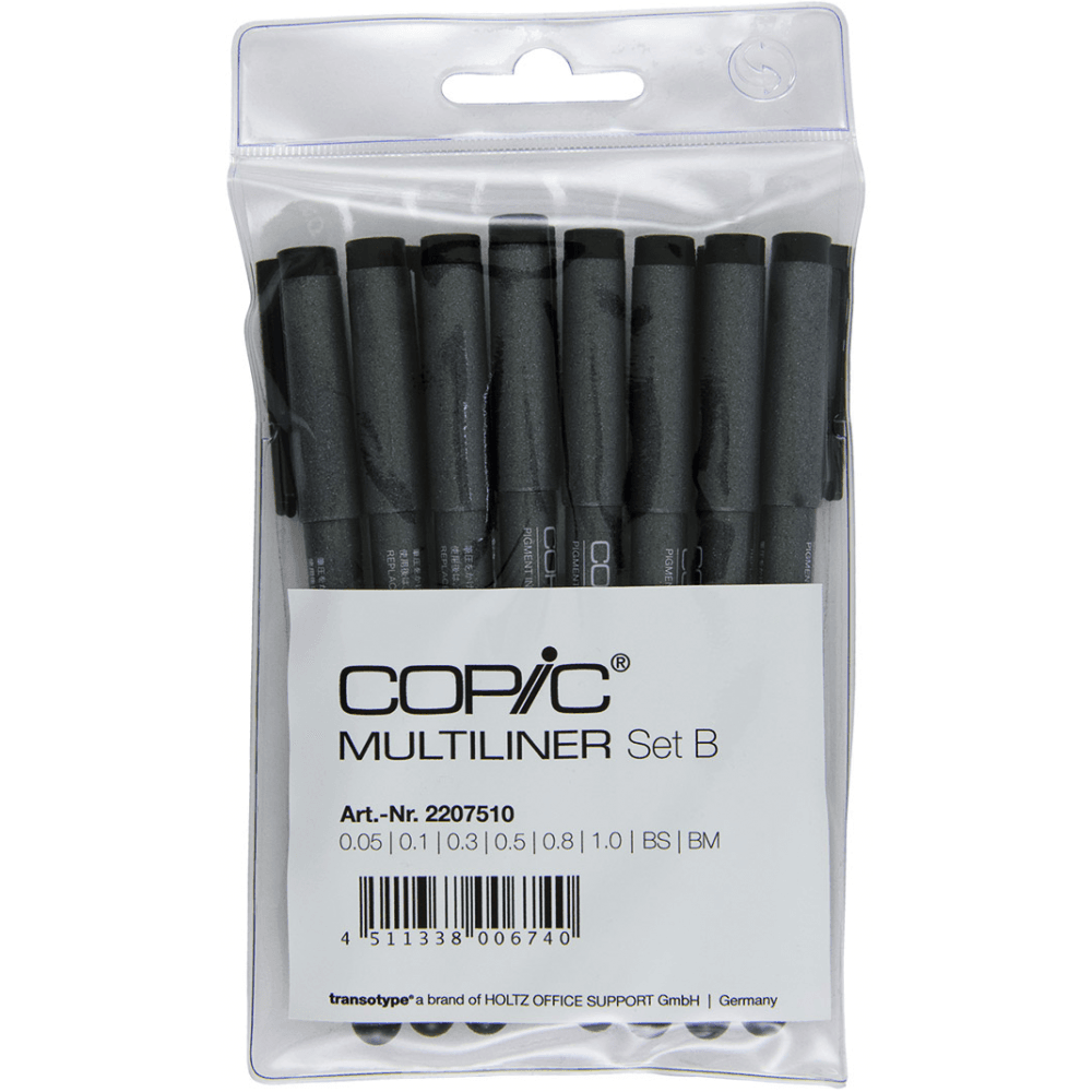 Copic Multiliner Cobalto Set 4 spessori di tratto