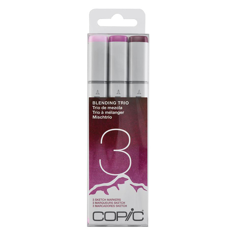 Copic Sketch Set Da 3 Colori | Fusion 1 | Pennarelli Ricaricabili A Base Alcolica