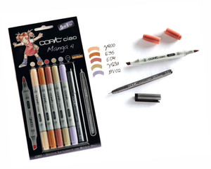 COPIC CIAO 5 + 1 - MANGA 4 SET