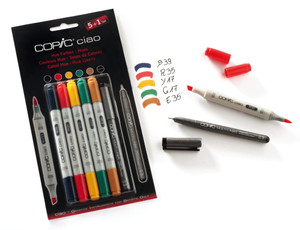 Copic Ciao Markers 5 + 1 - Hue Colours Set Copic Ciao Markers 5 + 1 - Hue Colours Set