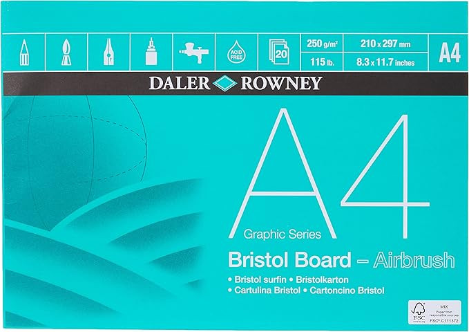 Daler-Rowney Graphic Series Smooth Surface - Bristol Board Pad