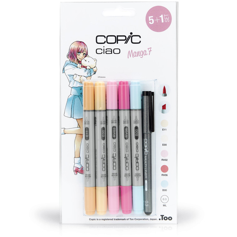 COPIC CIAO 5 + 1 - MANGA 7 SET