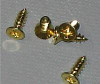 #4  Flat Head Brass Plated Screws
