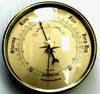 3 1/2 (90mm) Gold Barometer Instrument Insert/Fit Up