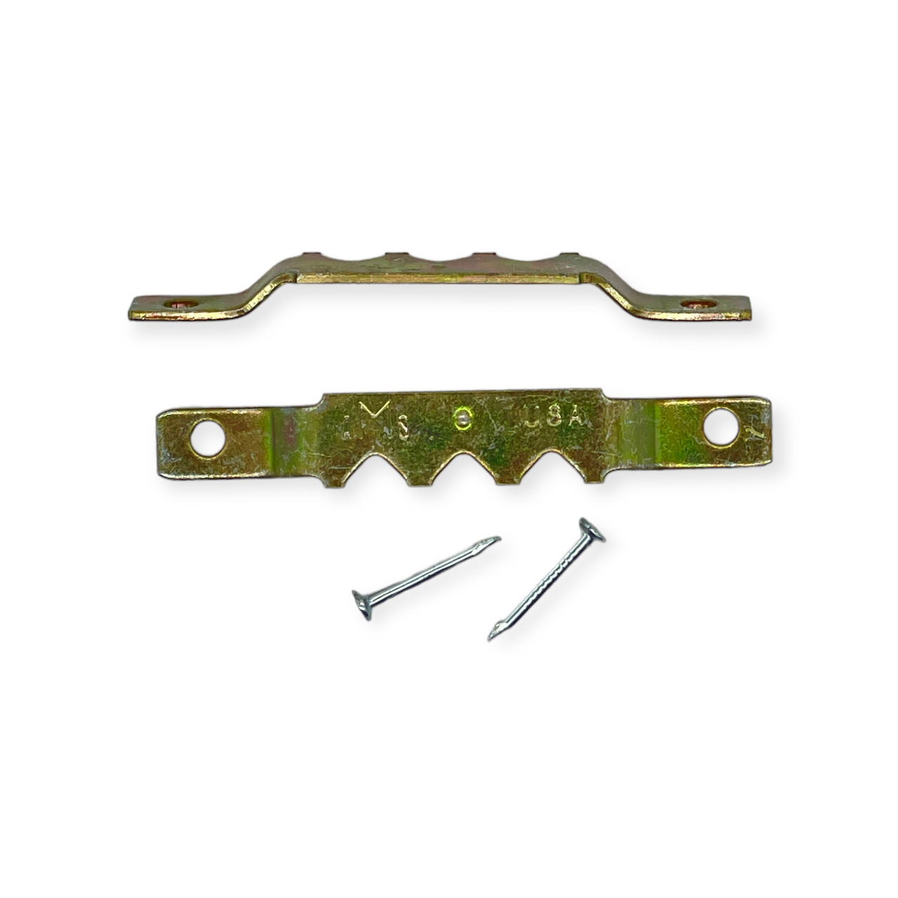 Small mini sawtooth picture hanger with nail