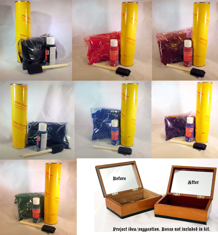 Flocking Felt Fibers From Donjer Products Flock It Jewelry Box Liner