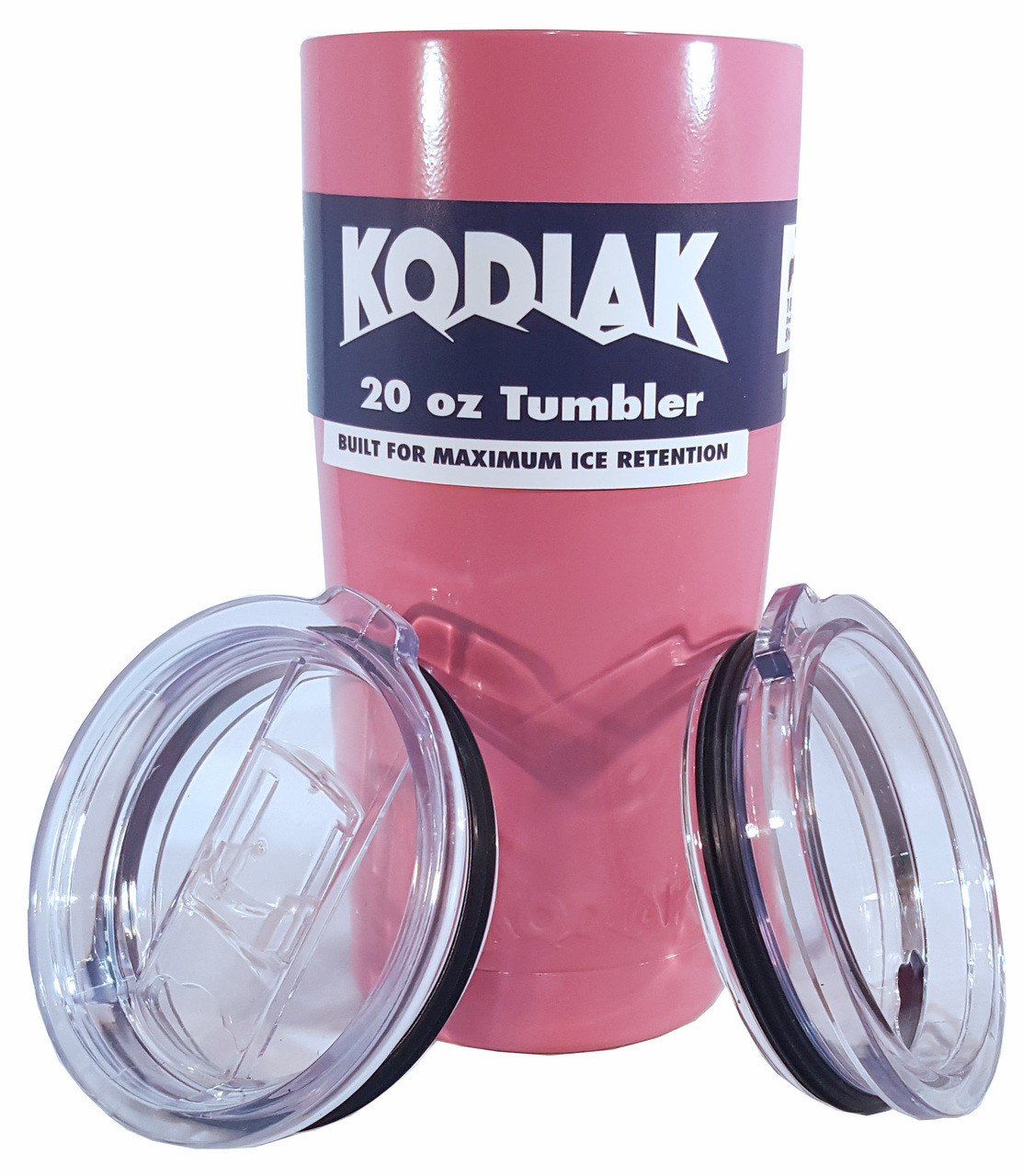 CLEARANCE - 20oz Kodiak Tundra Tumbler w/ 2 Lids - Powder Coated Stainless - FREE SHIPPING!