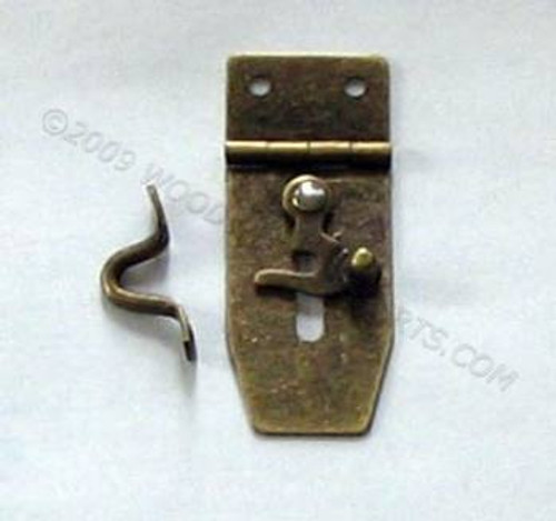 Antique Brass Hasp with Swing Latch Antique Brass Hasp with Swing Latch