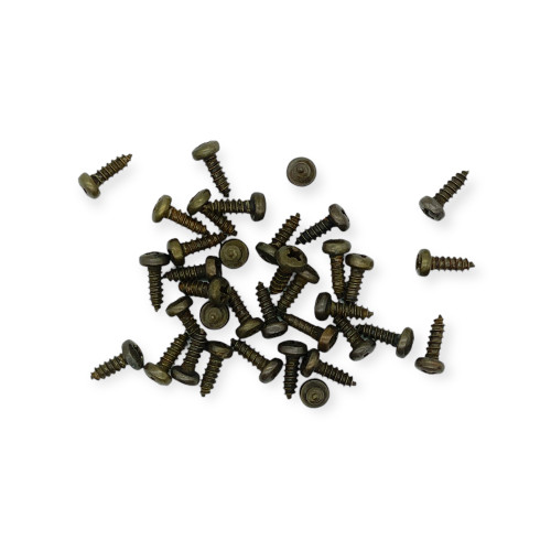 #2 x 1/4" Antique Brass Plated Phillips Round Head Screw #2 x 1/4" Antique Brass Plated Phillips Round Head Screw