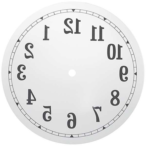 Dial for Reverse Clock Movements Dial for Reverse Clock Movements