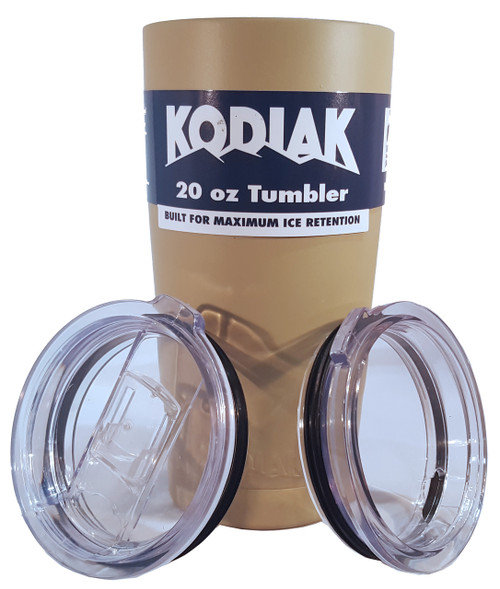 CLEARANCE - 20oz Kodiak Tundra Tumbler w/ 2 Lids - Powder Coated Stainless - FREE SHIPPING!