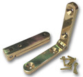 Solid Brass 1-9/16" Side Rail Hinges (Pair) with Screws