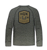 HUK Born Huk Pursuit LS Shirt Moss Heather H1200547-318- CHOOSE YOUR SIZE!