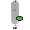 868 #0 White Crushed Pearl Glow Oval