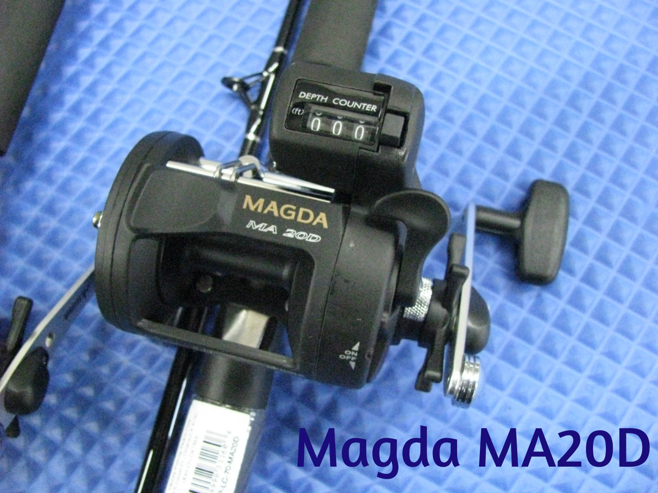 Okuma Magda Pro Line Counter Levelwind Trolling Reel, Small, Black