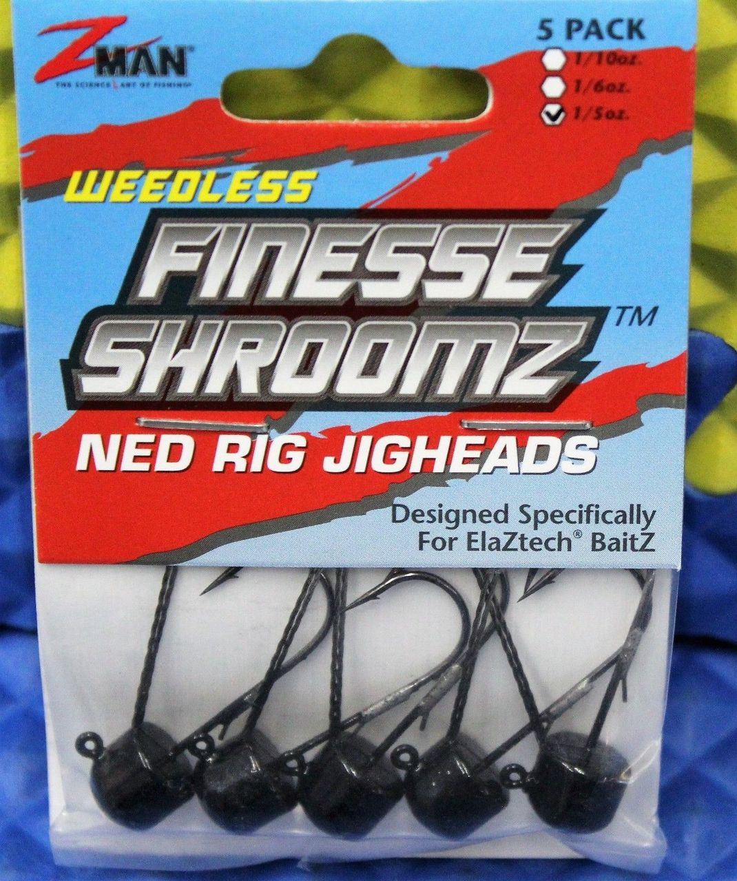 Z-MAN WEEDLESS Finesse ShroomZ 1/5 oz Ned Rig Jig Heads 5