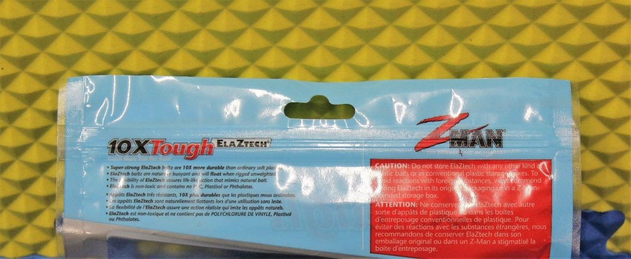 Z-MAN 10XTough ELAZTECH Hula StickZ 4" 6-PK HSTICK4-PK6 CHOOSE YOUR COLOR!