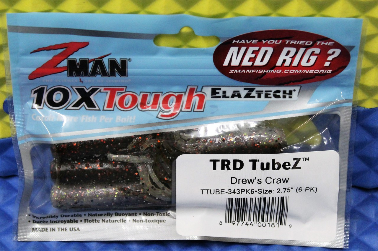Z-Man Esca TRD TubeZ TTUBE-238PK6 Per Pesca - 7cm, Colore PB&J, Confezione 6 Pezzi, Plastica ElaZtech - 3