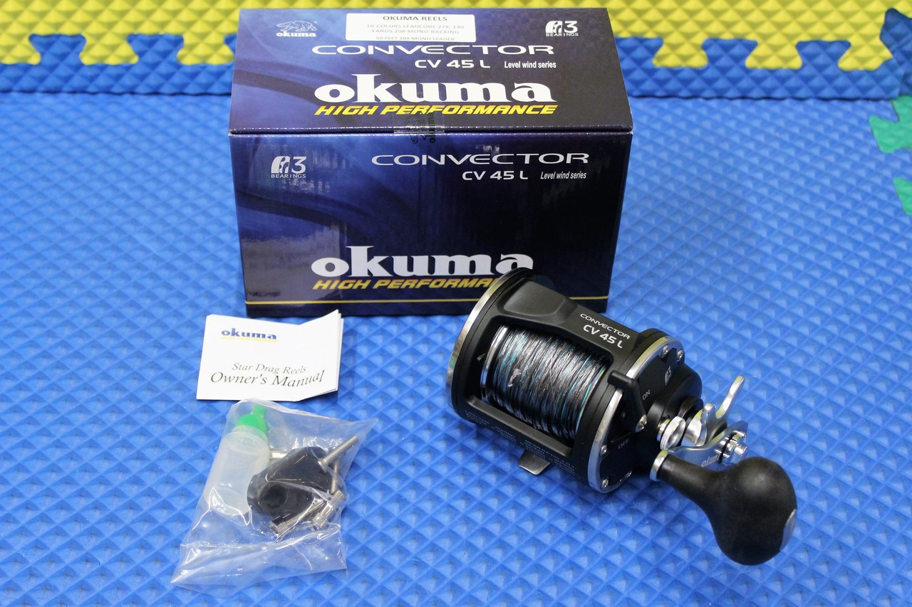 Okuma Convector CV 45L Reel Pre-Spooled With Lead Core, Backing