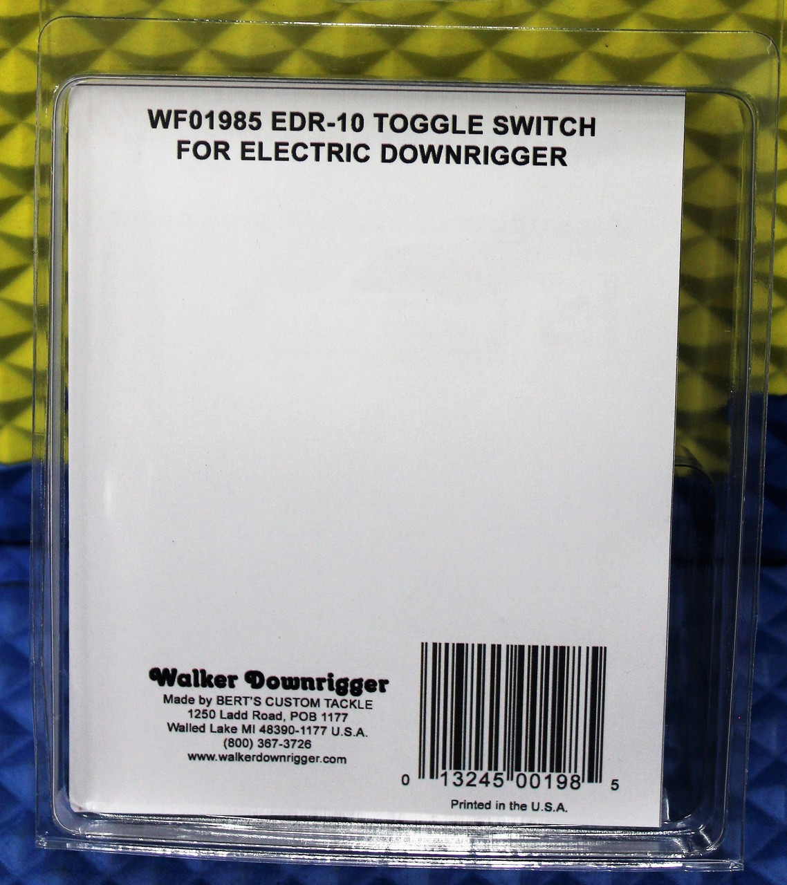  Walker Downrigger  EDR-10 Toggle Switch For Electric Downrigger By Bert's Custom Tackle WF01985
