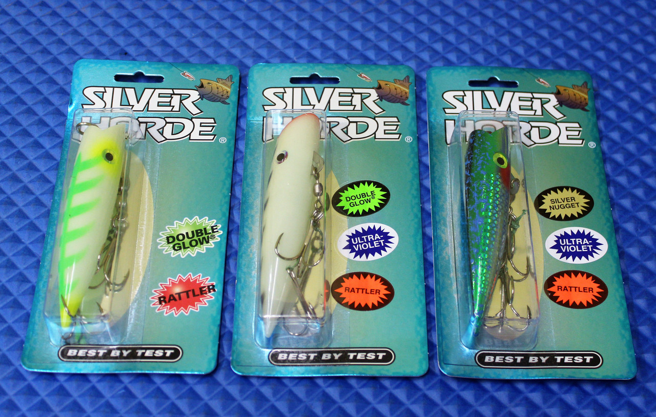 Silver Horde Ace HI 5 Plug UV/Glow/Double Glow w/Rattler 3153-999 Series CHOOSE YOUR COLOR!