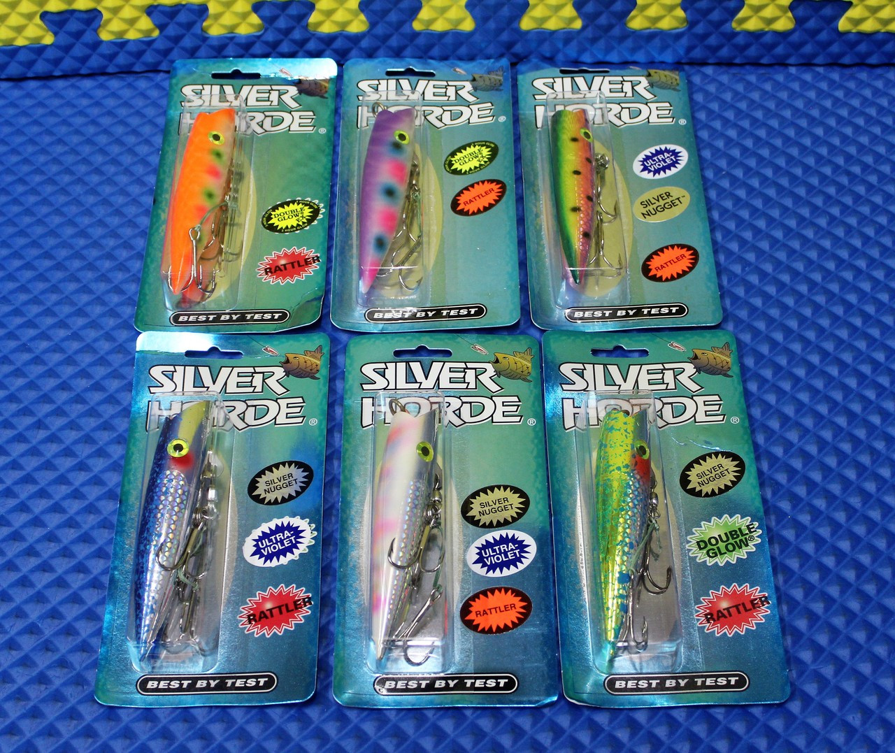 Silver Horde Ace HI 5 Plug UV/Glow/Double Glow w/Rattler 3153-999 Series CHOOSE YOUR COLOR!