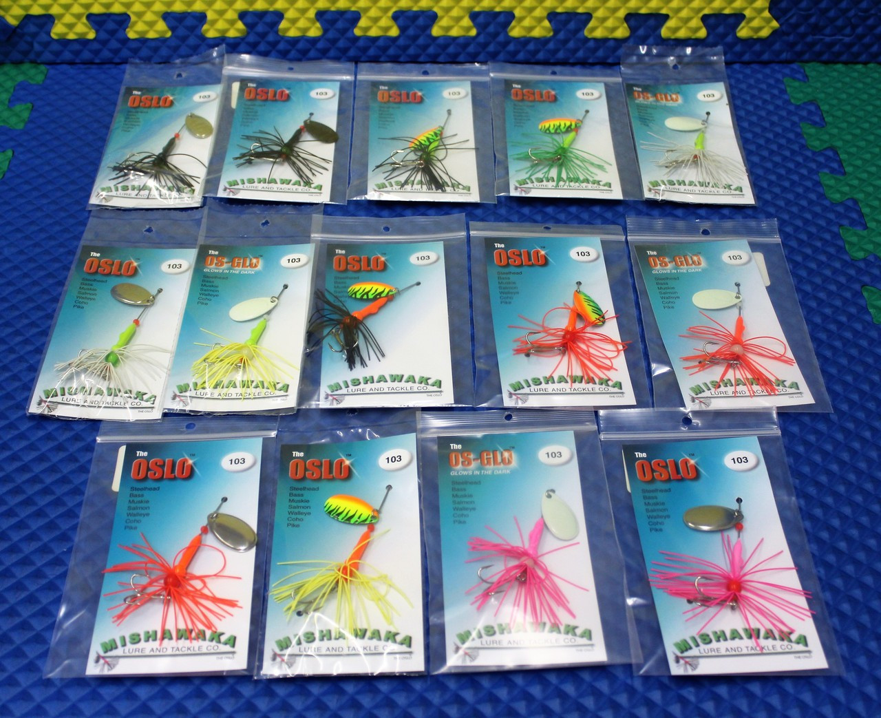 The OSLO Spinner Mishawaka Lure And Tackle Co. Size 103 CHOOSE YOUR COLOR COMBINATION!!!