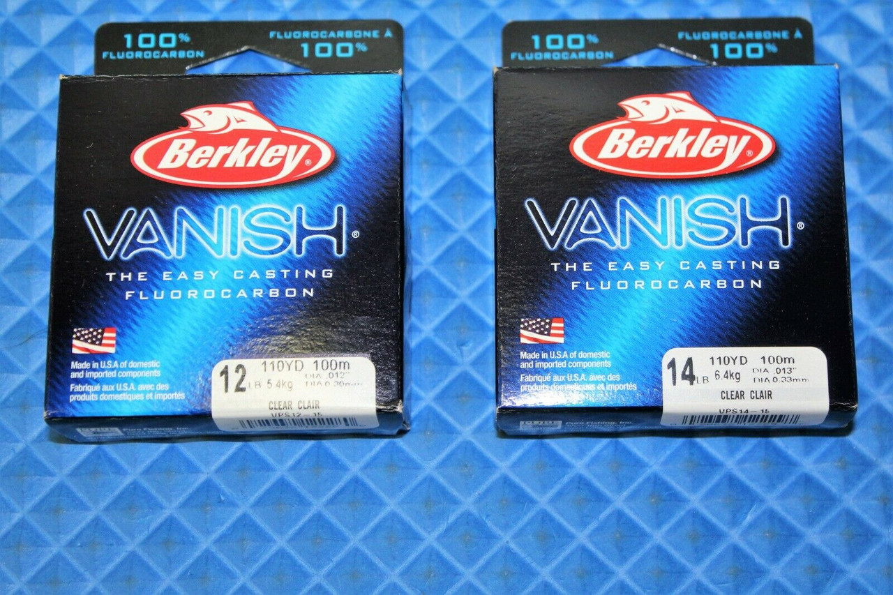 Berkley Vanish Easy Casting Ice Fishing Line 110 YD VPS-15 Clear CHOOSE  YOUR LINE WEIGHT!