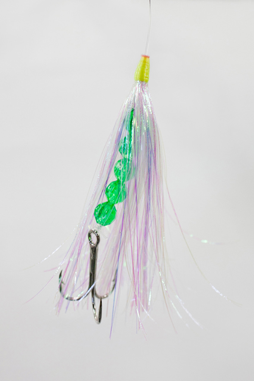 Rapture Trolling Flies With Leader, Beads And 2x Strong 1/0 Treble Hook  CHOOSE YOUR COLOR!