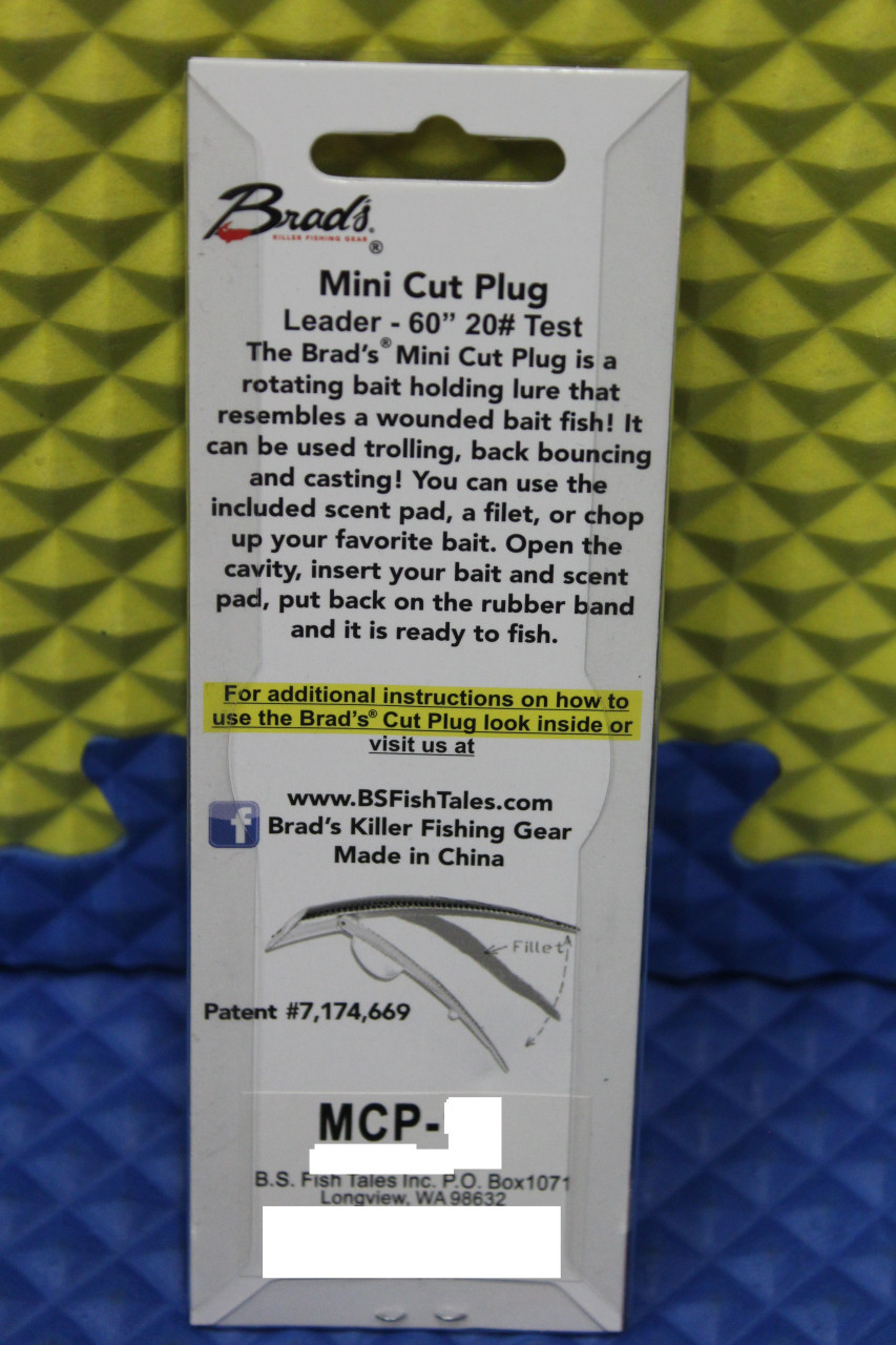 Sporting Goods Fishing Brad's Super Bait Cut Plug and Mini Cut Plug Assorted Colors Sizes Baits