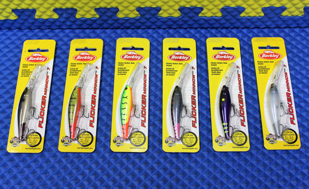 Berkley Flicker Minnow 7 Dives 14'-17' Slow Rise FFMN7D Series CHOOSE YOUR  COLOR!