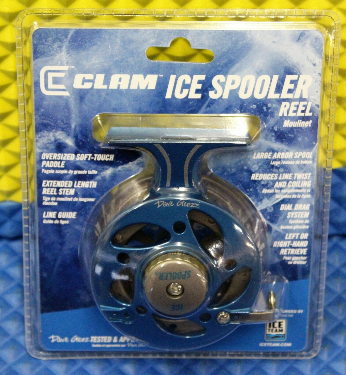 Clam Genz 200 Ice Spooler Reel Item 12031 Clam Pack