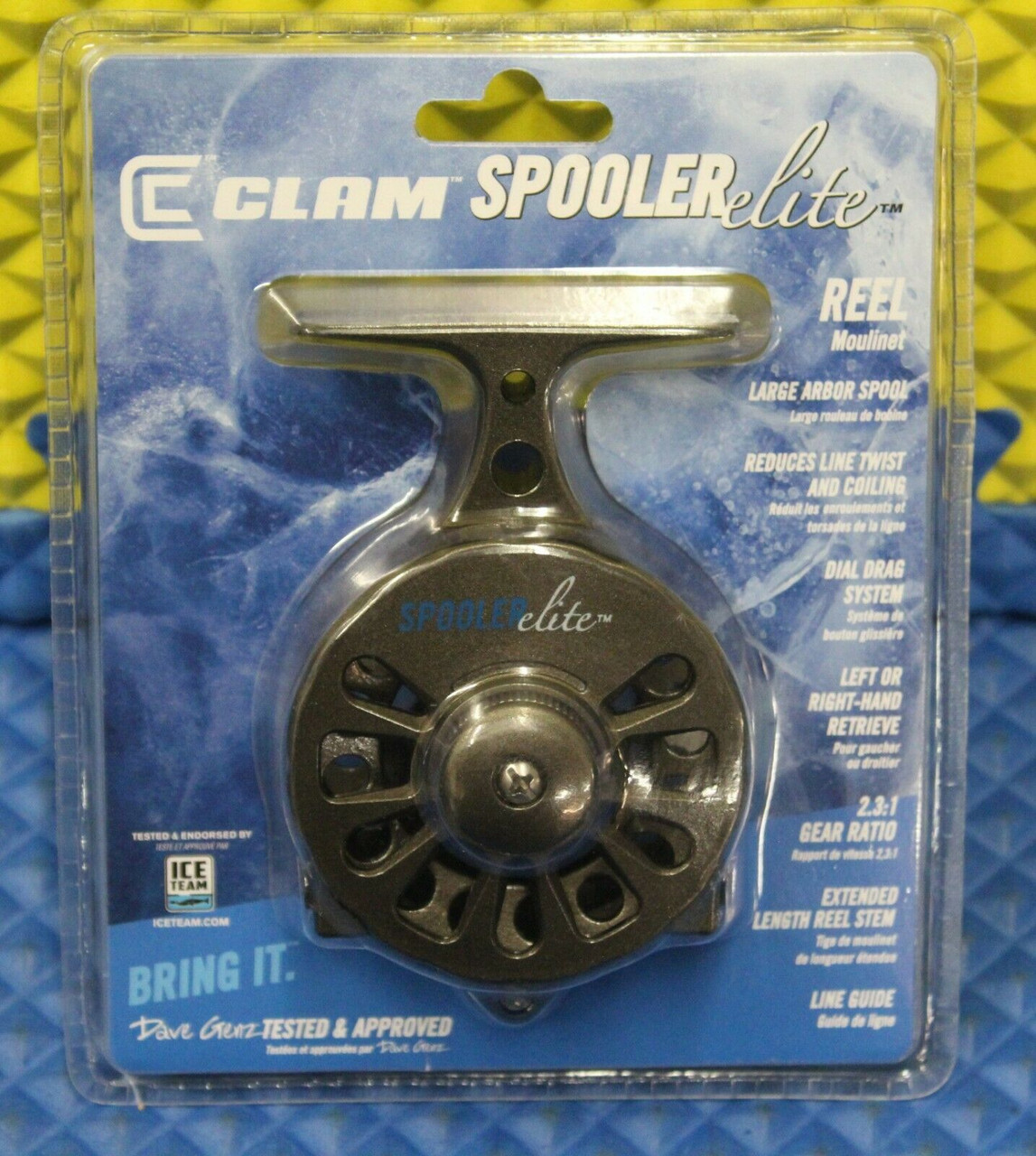 Clam Kejick Reel (Grey/Silver) - Clam Pack