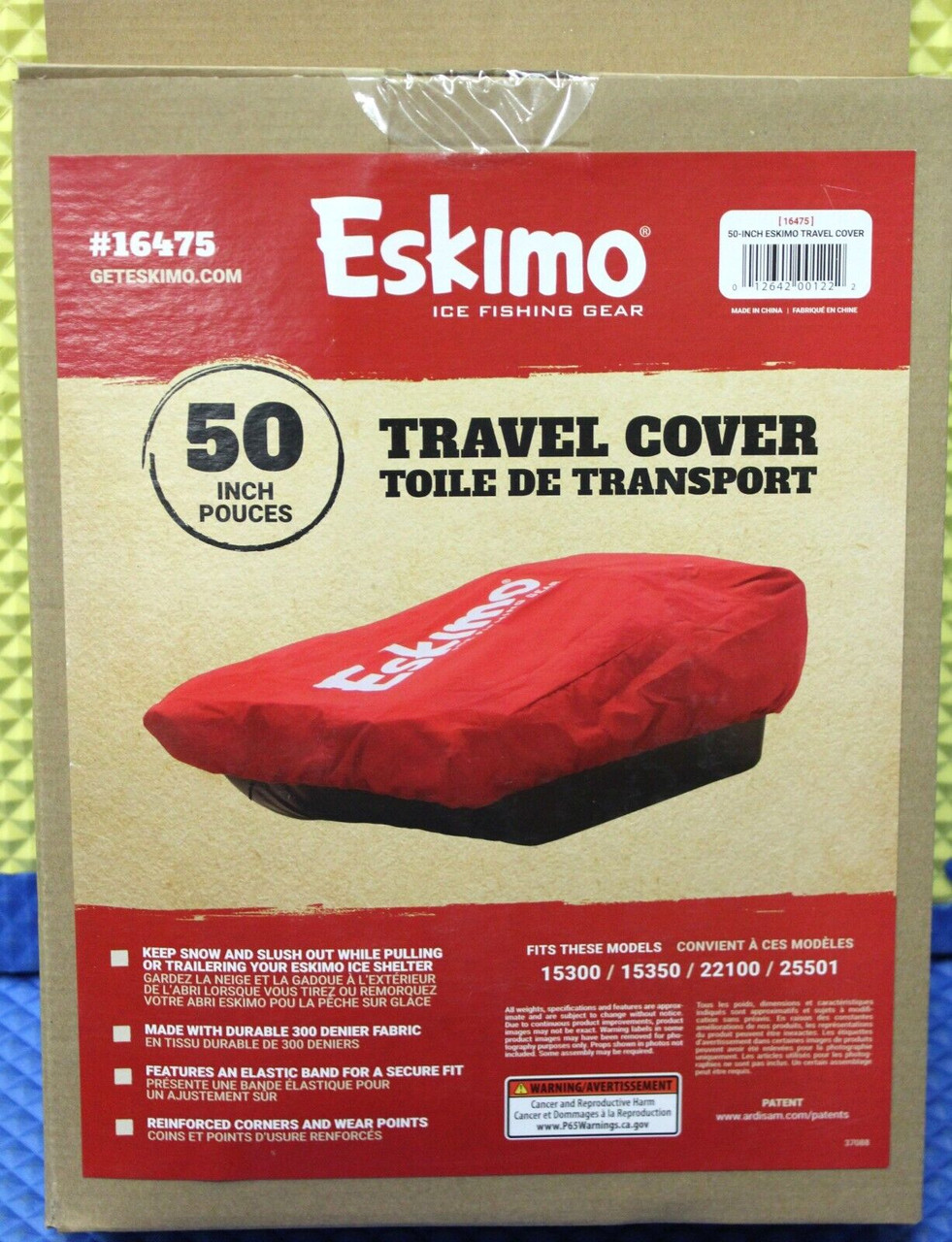 Eskimo Ice Fishing Gear 50 Inch Travel Cover 16475