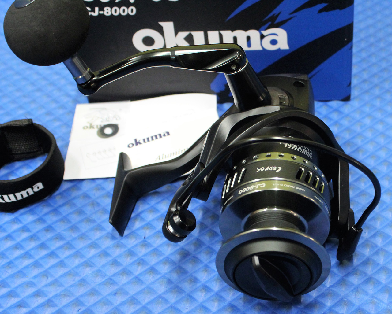 Okuma Cedros Saltwater Spinning Reel Cj-8000: 255yds-20lb 840083405046