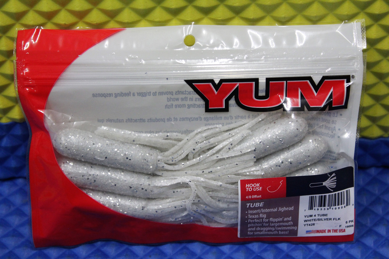 Yum 4 Tube Baits for Bass And Crappie 6 Pack YT4 Series CHOOSE