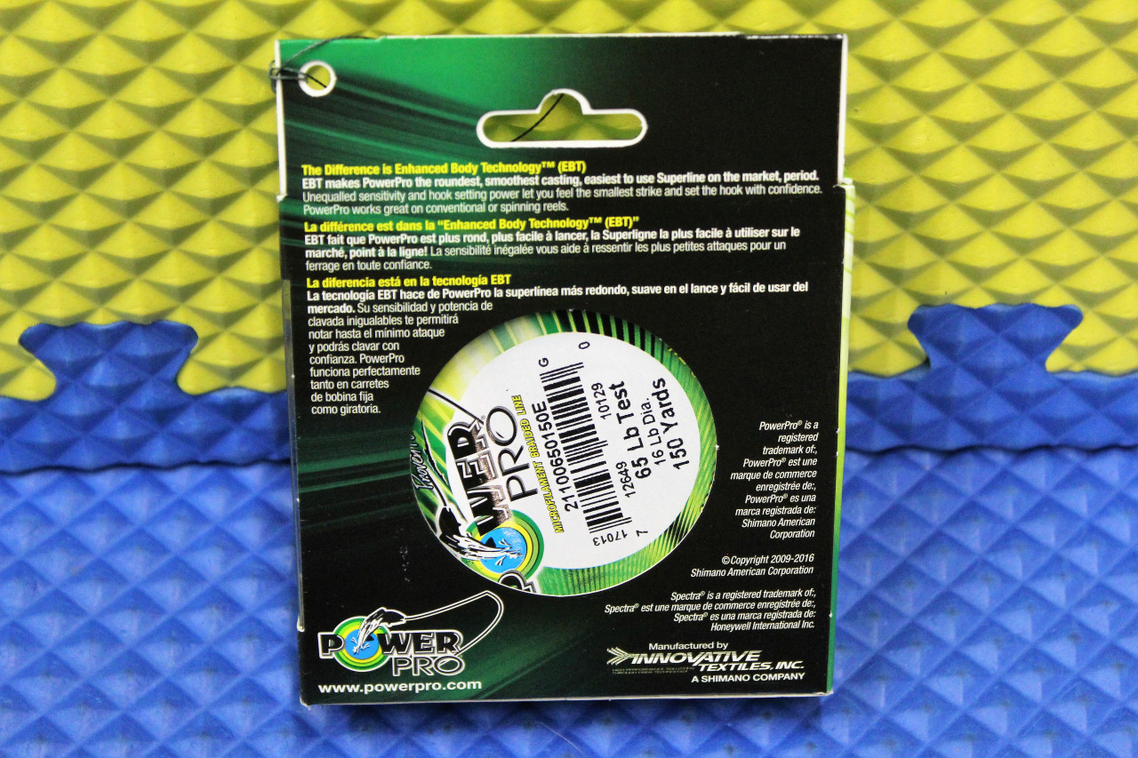 2 Spools NOS Power Pro Braided Line PowerPro 150 yd Moss Green Hi-Vis 8 lb Test
